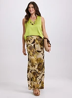 Sleeveless V-Neck Blouse