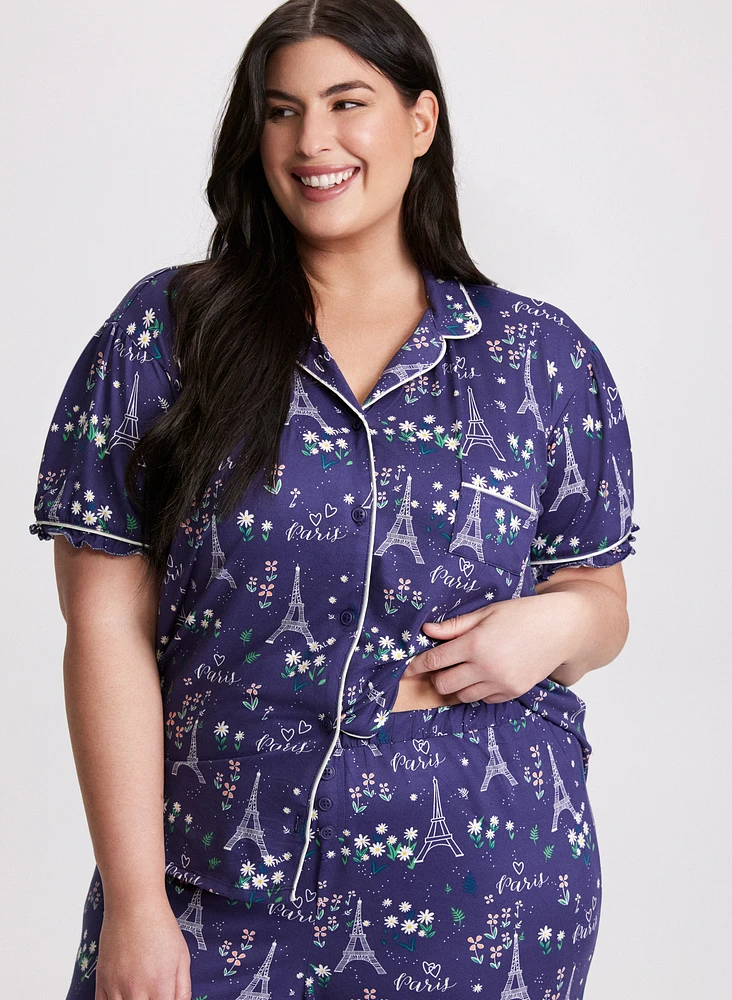 Eiffel Tower Print Pyjama Set