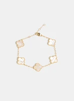 Bracelet à trèfles marbrés