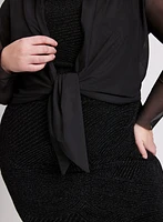 Mesh Long Sleeve Bolero