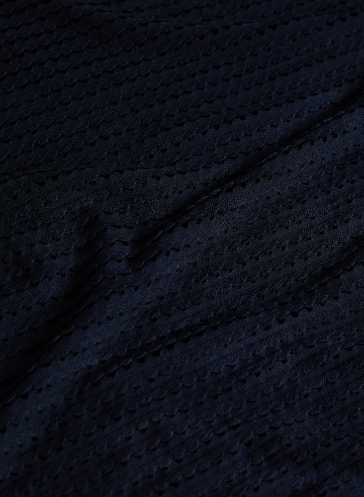 Pointelle Knit Top