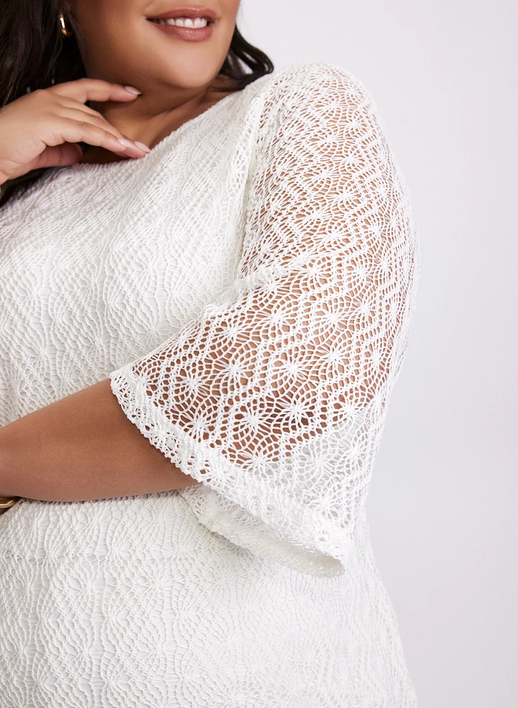 Lined Crochet Top