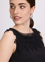 Crochet Appliqué Tank Top