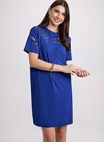 Embroidered T-Shirt Dress