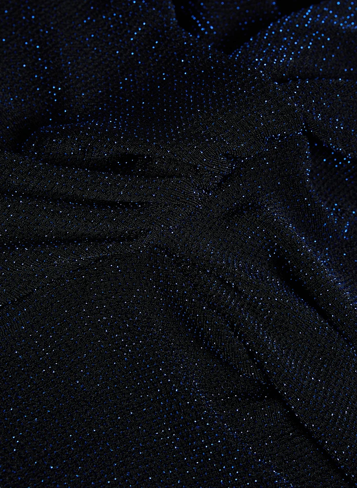 Metallic Twist Detail Top