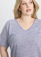 Striped Short Sleeve Top