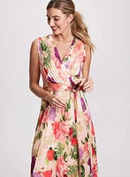 Floral Satin Dress