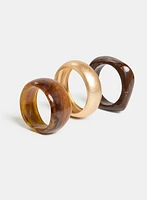 Ensemble de trois bracelets joncs