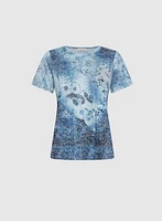Floral Burnout T-Shirt
