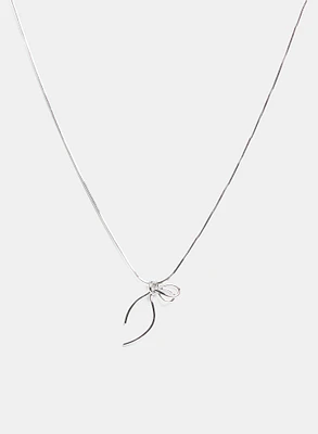 Bow Pendant Necklace