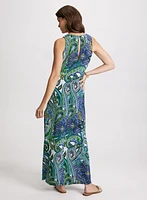 Paisley Print Maxi Dress
