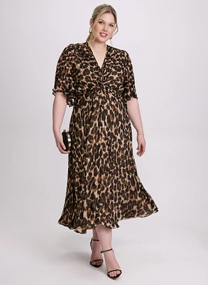 Joseph Ribkoff - Leopard Print Midi Dress