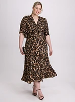Joseph Ribkoff - Leopard Print Midi Dress