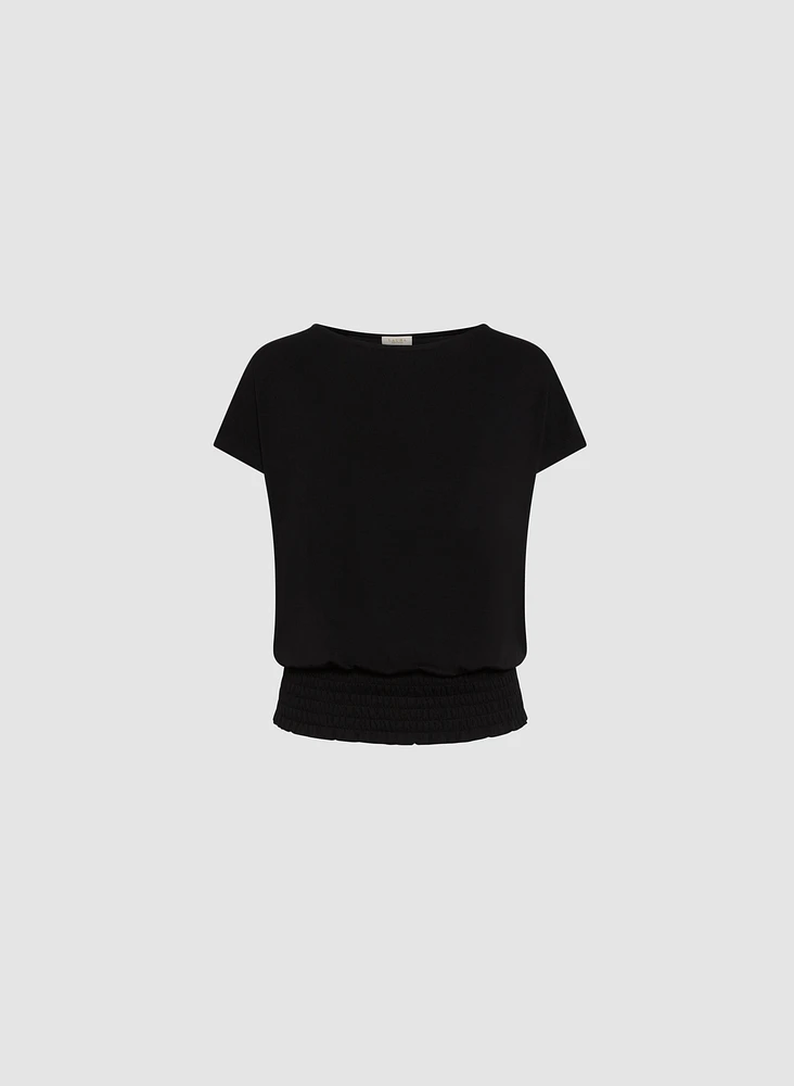 Smocked Waist T-Shirt