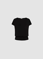 Smocked Waist T-Shirt