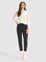 Sofia Plaid Print Pants - Short