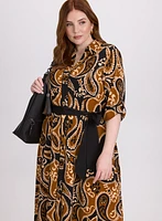 Paisley Shirt Dress