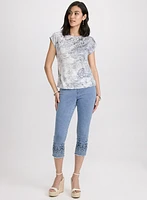 Paisley Burnout T-Shirt