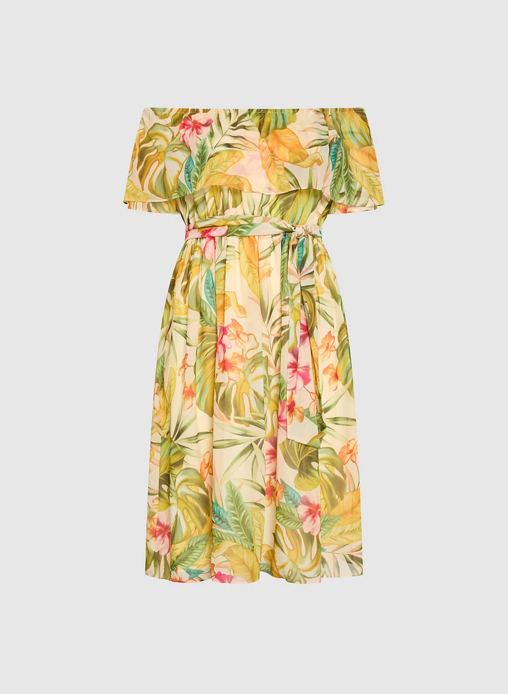 Melanie Lyne - Robe à motif tropical