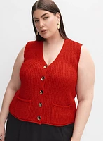 Melanie Lyne - Cardigan boutonné sans manches