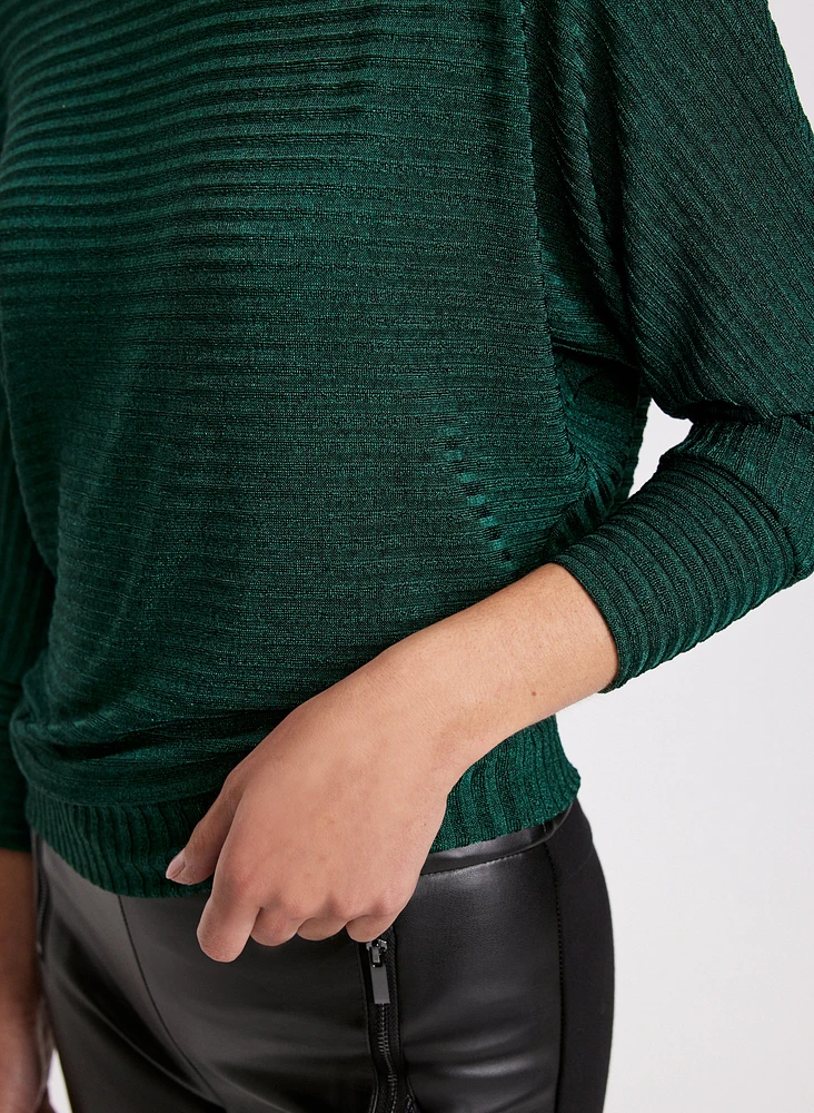 Shimmer Knit Dolman Top