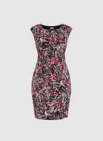 Abstract Draped Dress