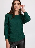 Shimmer Knit Dolman Top