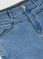 Jupe midi en denim