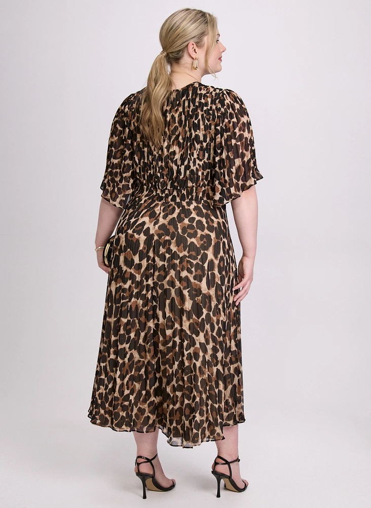 Joseph Ribkoff - Leopard Print Midi Dress