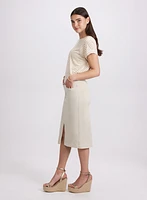 Denim Pencil Skirt