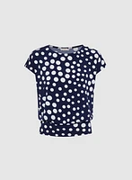 Polka Dot Print Top