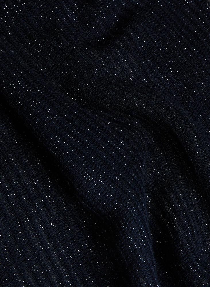 Metallic Knit Pullover