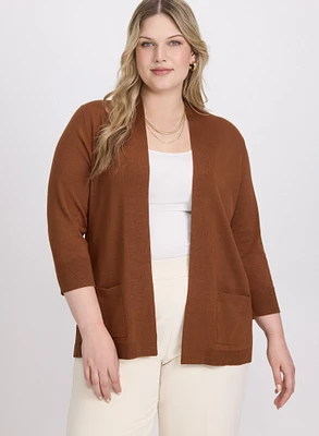 Cardigan ouvert écourt
