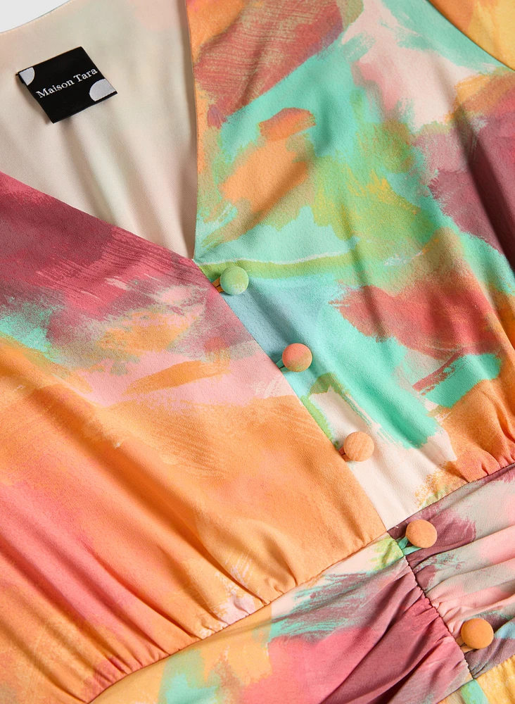 Robe à taches de couleur