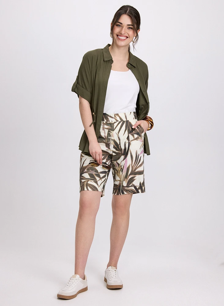 Drawstring Waist Blouse
