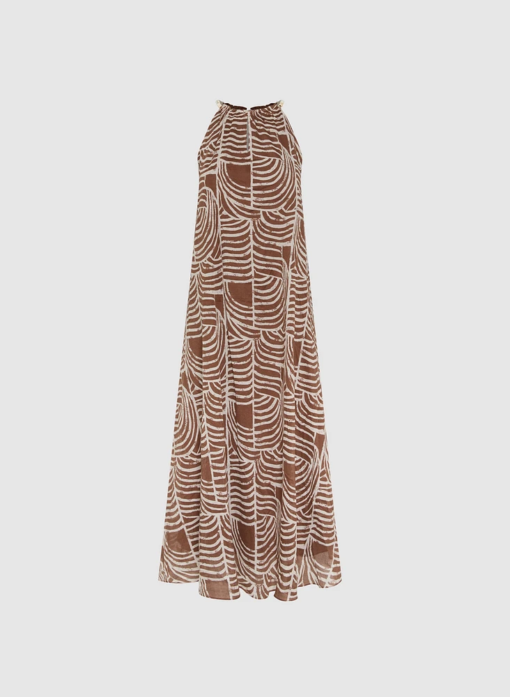 Halter Neck Maxi Dress