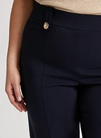 Side Slit Pull-On Capris