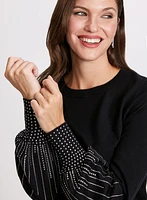Stud Detail Knit Sweater