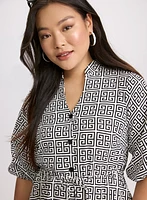 Geometric Print Dress