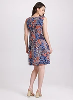 Geometric Tile Print Dress
