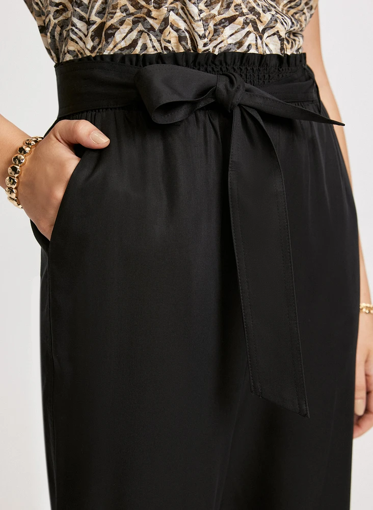 Pull-On Tencel Capris