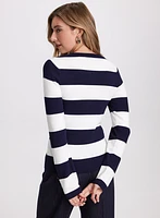 Stripe Print Cardigan