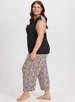 Rose & Animal Print Pyjama Set