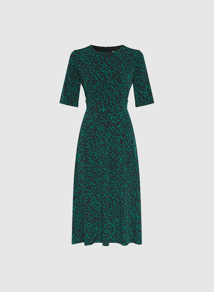 Abstract Midi Dress