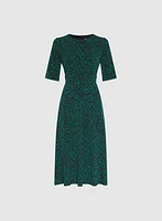 Abstract Midi Dress