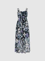 Floral Mesh Dress