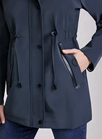 Removable Hood Rain Coat
