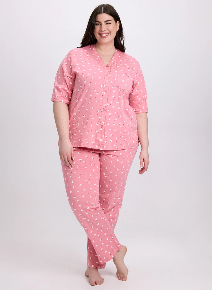 Floral Print Pyjama Set
