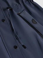 Removable Hood Rain Coat