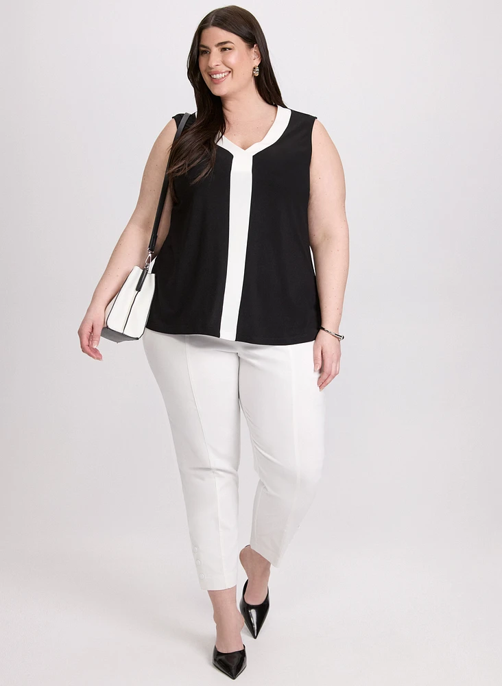 Contrast Trim Top